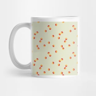 Scattered Dots Minimalist Geometric Pattern - Bright Colorful Ecru Mug